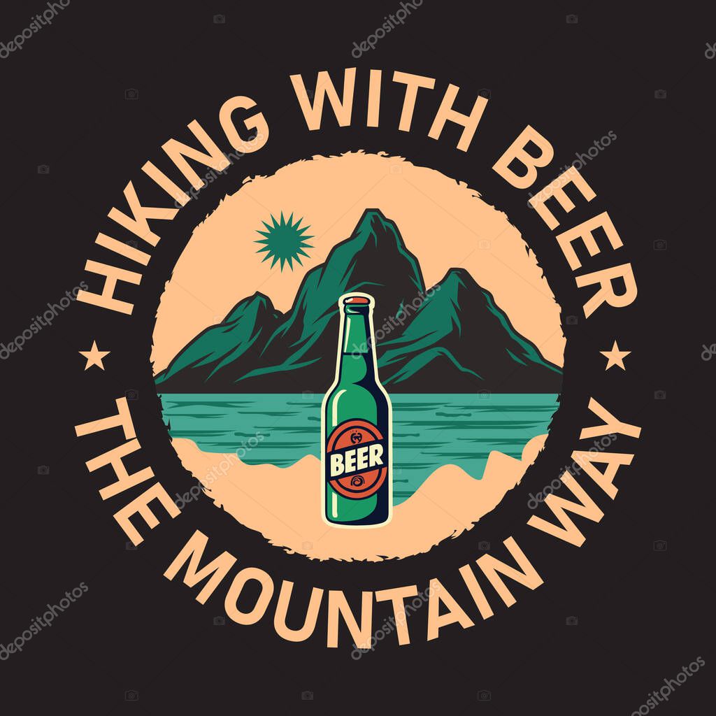Hiking outdoor T-Shirt Design, Hiking tee