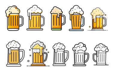 Bira Bardağı Vektör Sanatı & İllüstrasyon