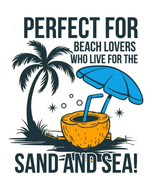 Yaz Tişörtü Tasarım Vektörü Sanatı