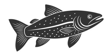 Balık vektörü Sanat İllüstrasyonu, Balık Simgesi Tasarımı