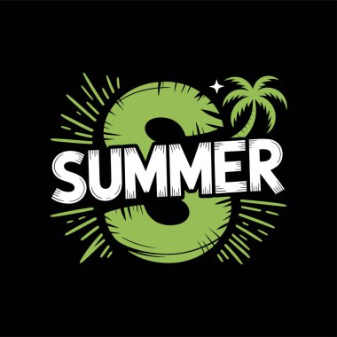 Summer-Shirt Tasarım Vektörü, Typography tişört Tasarımı, Summer vektör Art & Illustration