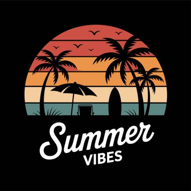 Summer-Shirt Tasarım Vektörü, Typography tişört Tasarımı, Summer vektör Art & Illustration