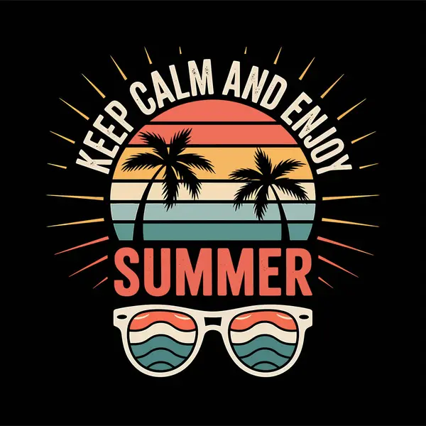 Summer-Shirt Tasarım Vektörü, Typography tişört Tasarımı, Summer vektör Art & Illustration