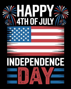 Bağımsızlık Günü tişört tasarım vektörü, 4 Temmuz Amerika tişört tasarımı