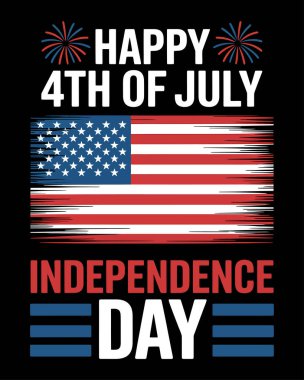Bağımsızlık Günü tişört tasarım vektörü, 4 Temmuz Amerika tişört tasarımı