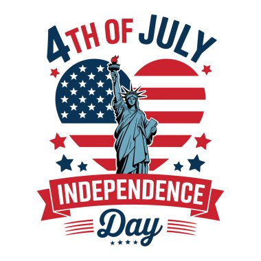 Bağımsızlık Günü tişört tasarım vektörü, 4 Temmuz Amerika tişört tasarımı
