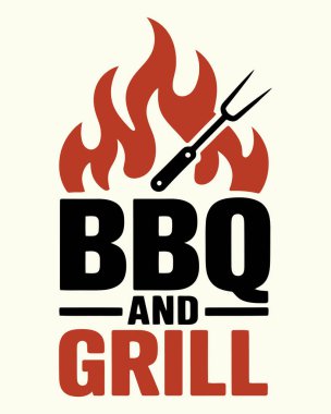  BBQ Tişört Tasarım Vektörü, Vektör Tişört Tasarım Şablonu