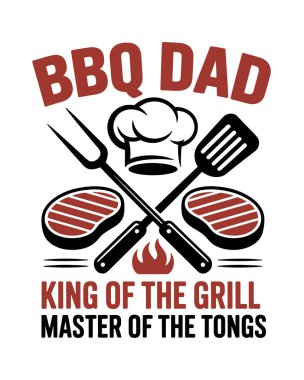 BBQ Tişört Tasarım Vektörü, Vektör Tişört Tasarım Şablonu