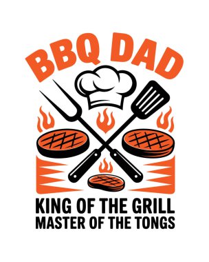 BBQ Tişört Tasarım Vektörü, Vektör Tişört Tasarım Şablonu