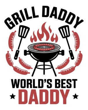 BBQ T-Shirt Tasarım Vektörü, Vektör Tişört Tasarımı Şablonu, Berbicue Izgara Tişört Tasarımı Tasarımı