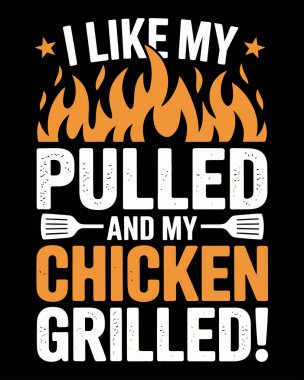 BBQ T-Shirt Tasarım Vektörü, Vektör Tişört Tasarımı Şablonu, Berbicue Izgara Tişört Tasarımı Tasarımı