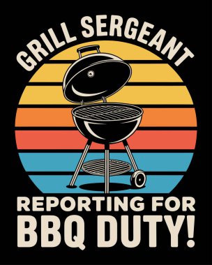 BBQ T-Shirt Tasarım Vektörü, Vektör Tişört Tasarımı Şablonu, Berbicue Izgara Tişört Tasarımı Tasarımı