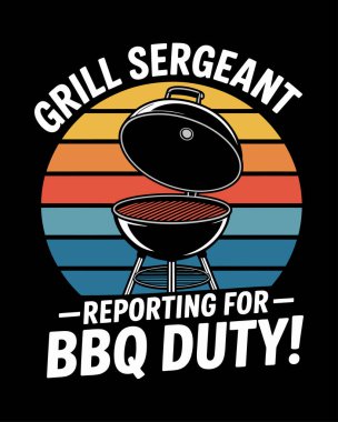 BBQ T-Shirt Tasarım Vektörü, Vektör Tişört Tasarımı Şablonu, Berbicue Izgara Tişört Tasarımı Tasarımı