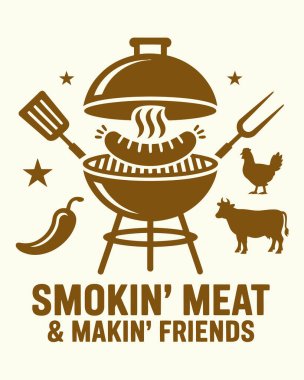 BBQ T-Shirt Tasarım Vektörü, Vektör Tişört Tasarımı Şablonu, Berbicue Izgara Tişört Tasarımı Tasarımı