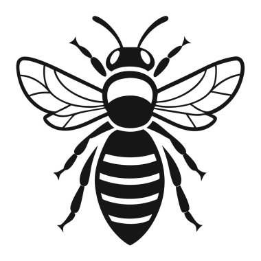 Beyaz arkaplandaki Arı Vektör Sanatı & İllüstrasyonu