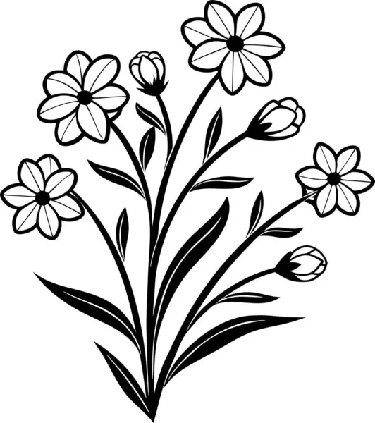 Beyaz arkaplanda elma çiçeği vektörü