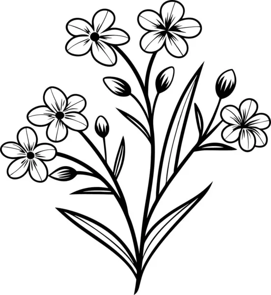 Beyaz arkaplanda elma çiçeği vektörü