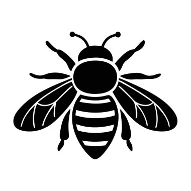 Beyaz arkaplandaki Arı Vektör Sanatı & İllüstrasyonu