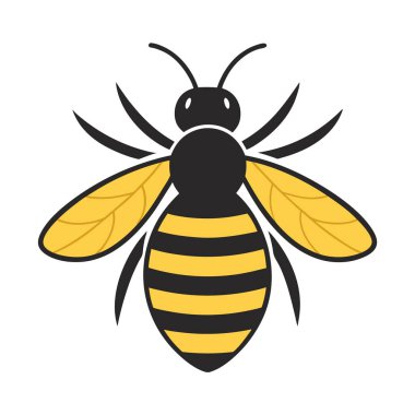 Beyaz arkaplandaki Arı Vektör Sanatı & İllüstrasyonu