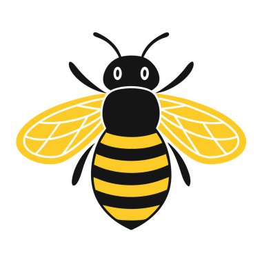 Beyaz arkaplandaki Arı Vektör Sanatı & İllüstrasyonu