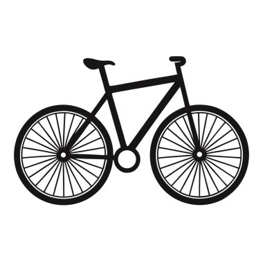 Beyaz arkaplanda Bisiklet Vektörü Sanatı & İllüstrasyonu