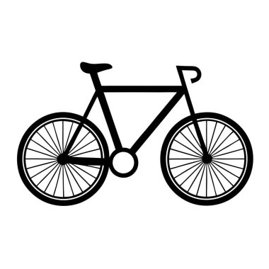 Beyaz arkaplanda Bisiklet Vektörü Sanatı & İllüstrasyonu