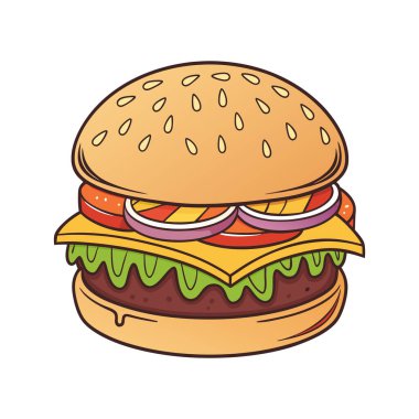 Beyaz arkaplanda Bueger vektör Tasarımı