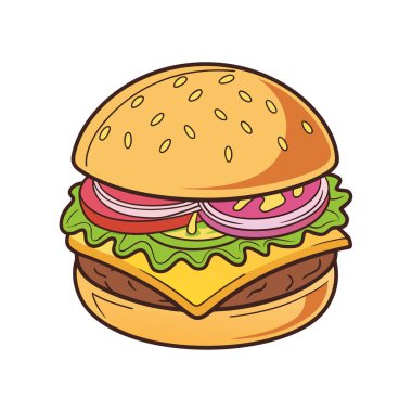 Beyaz arkaplanda Bueger vektör Tasarımı