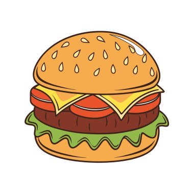 Beyaz arkaplanda Bueger vektör Tasarımı