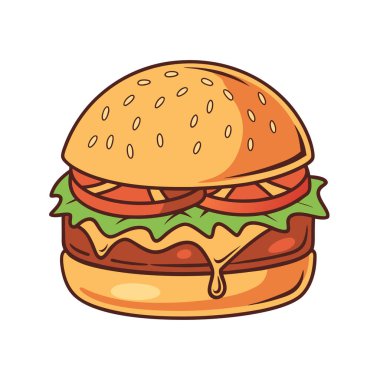 Beyaz arkaplanda Bueger vektör Tasarımı