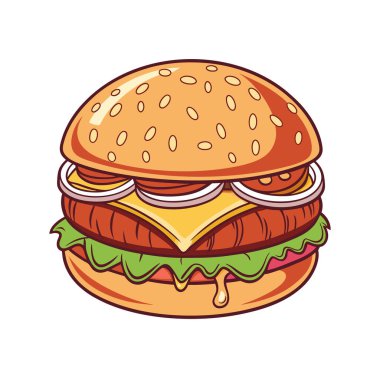 Beyaz arkaplanda Bueger vektör Tasarımı