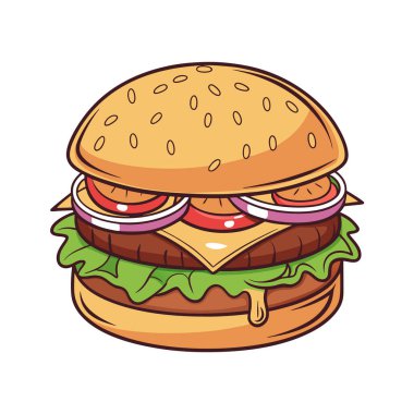 Beyaz arkaplanda Bueger vektör Tasarımı