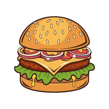 Beyaz arkaplanda Bueger vektör Tasarımı