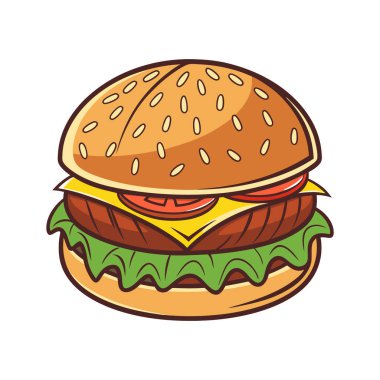 Beyaz arkaplanda Bueger vektör Tasarımı