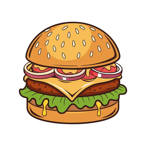 Beyaz arkaplanda Bueger vektör Tasarımı