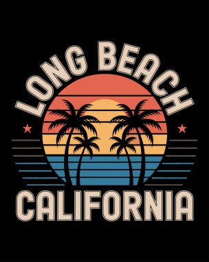 Summer Beach T-Shirt Tasarım Vektör Sanatı & İllüstrasyon