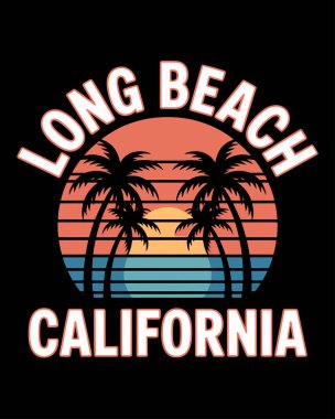 Summer Beach T-Shirt Tasarım Vektör Sanatı & İllüstrasyon