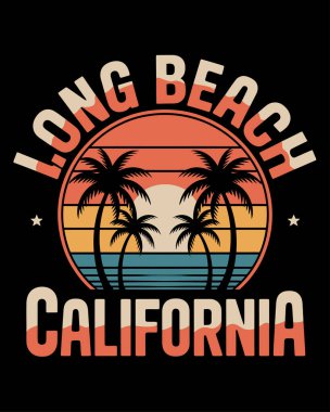 Summer Beach T-Shirt Tasarım Vektör Sanatı & İllüstrasyon
