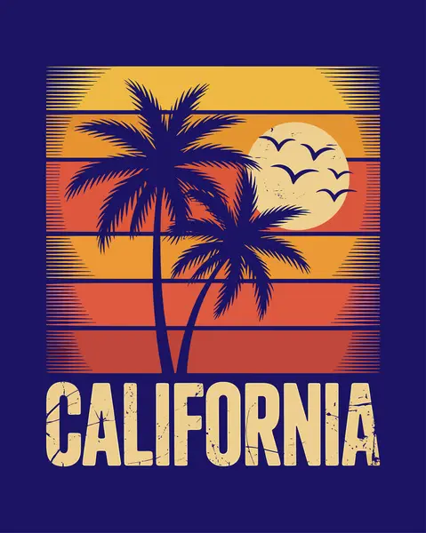 Summer Beach T-Shirt Tasarım Vektör Sanatı & İllüstrasyon