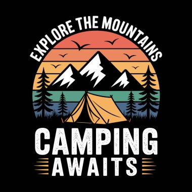 Açık havada Vektör T-Shirt Tasarım Sanatı & İllüstrasyonu