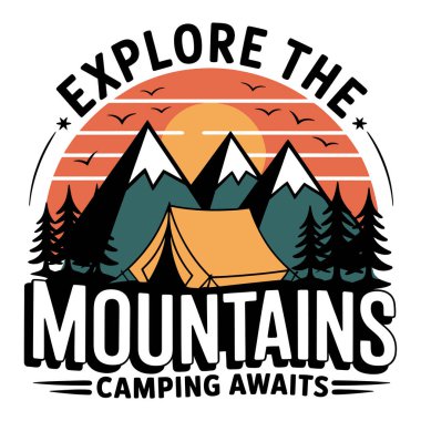 Açık havada Vektör T-Shirt Tasarım Sanatı & İllüstrasyonu