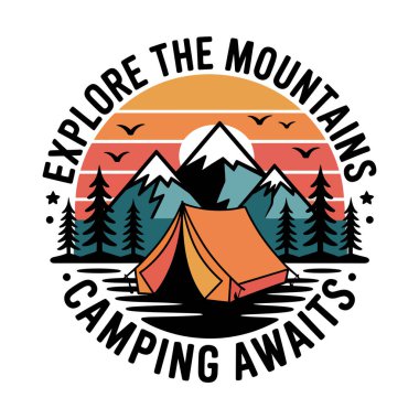 Açık havada Vektör T-Shirt Tasarım Sanatı & İllüstrasyonu