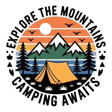 Açık havada Vektör T-Shirt Tasarım Sanatı & İllüstrasyonu