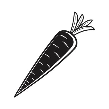 Beyaz zemin üzerinde havuç vektör tasarımı, havuç vektörü Art & Illustration