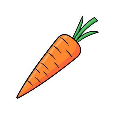 Beyaz zemin üzerinde havuç vektör tasarımı, havuç vektörü Art & Illustration