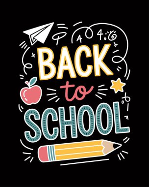 Okul Vektörü T-Shirt Tasarımı