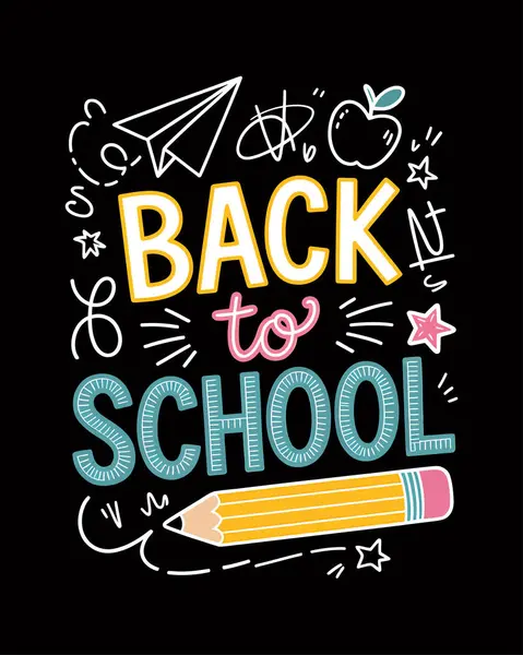 Okul Vektörü T-Shirt Tasarımı