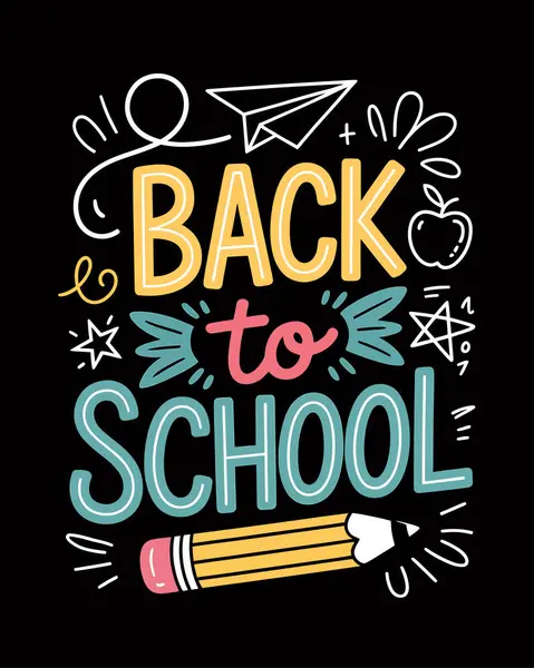 Okul Vektörü T-Shirt Tasarımı