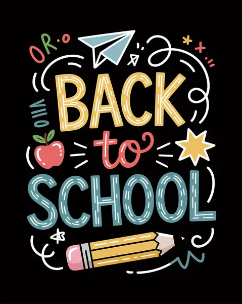 Okul Vektörü T-Shirt Tasarımı