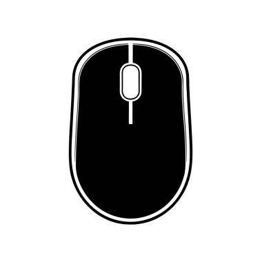 Modern Bilgisayar Fare Silüeti Sanat & Çizimi
